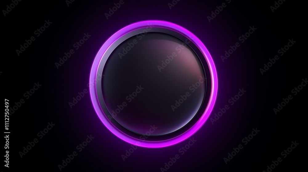 Abstract Purple Neon Circle Design Background Abstract Purple Neon Circle Design Background
