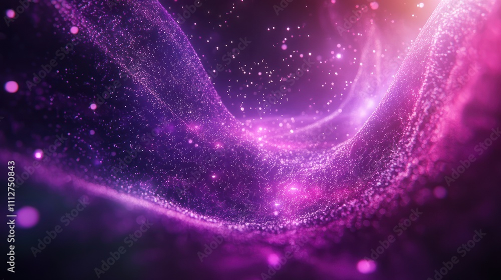 Obraz premium Technology Digital Data Abstract Background, Data Analysis and Access to Digital Data, Digital Cyberspace with Particles and Digital Data Network Connections, 3D Rendering