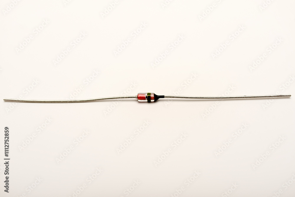 A radio element on a white background. A zener diode. A radio element on a white background. A zener diode.
