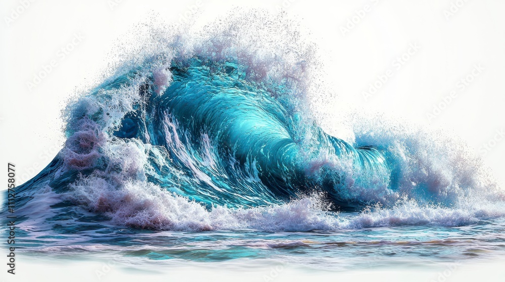 Obraz premium Stunning Ocean Wave Art: A Powerful Display of Nature's Fury