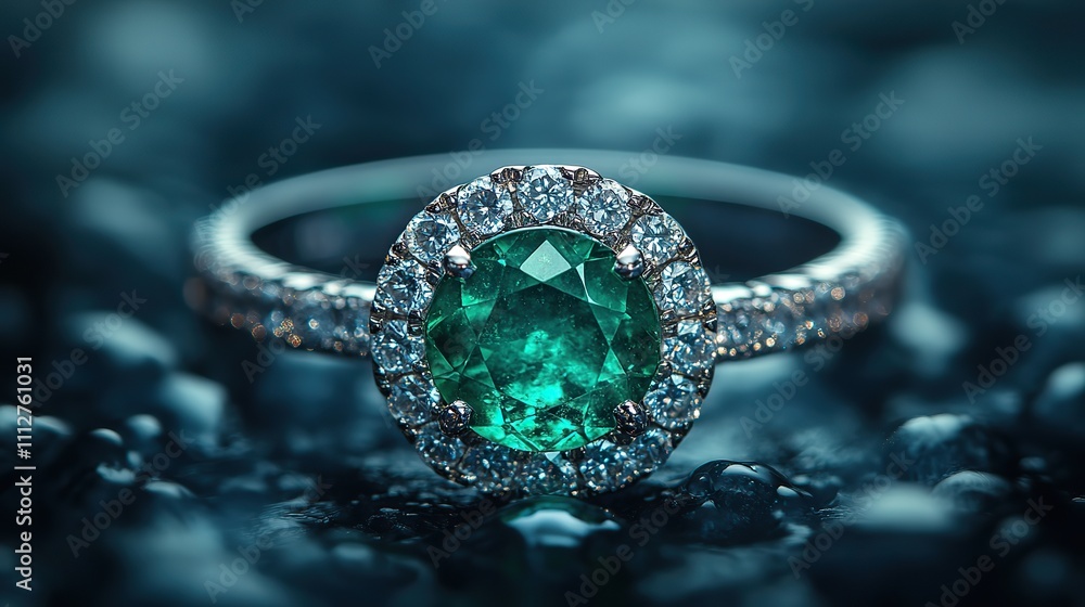 a sparkling and iridescent emerald ring pure dark background dreamlike atmosphere wallpape a sparkling and iridescent emerald ring pure dark background dreamlike atmosphere wallpape