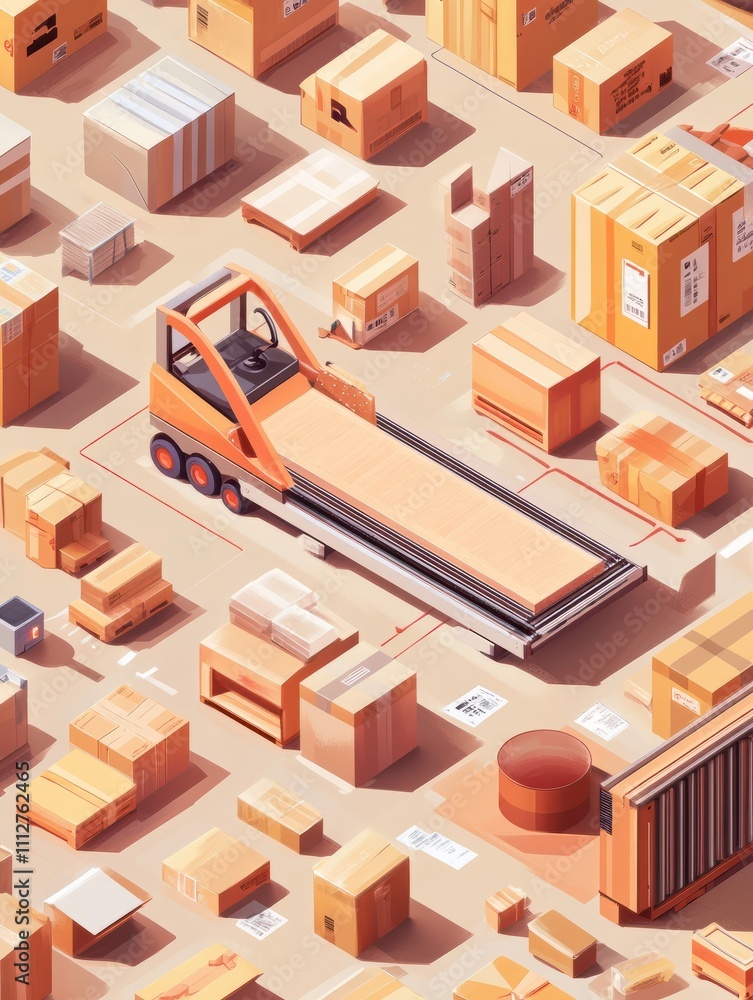 Sorting parcels abstract concept vector illustration set. Warehouse robotization, sortation systems, barcode scanning, forklift, goods storage, conveyor, order processing, QR reader abstract metaphor Sorting parcels abstract concept vector illustration set. Warehouse robotization, sortation systems, barcode scanning, forklift, goods storage, conveyor, order processing, QR reader abstract metaphor