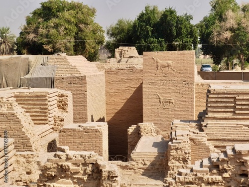 The ancient Babylon city in Iraq