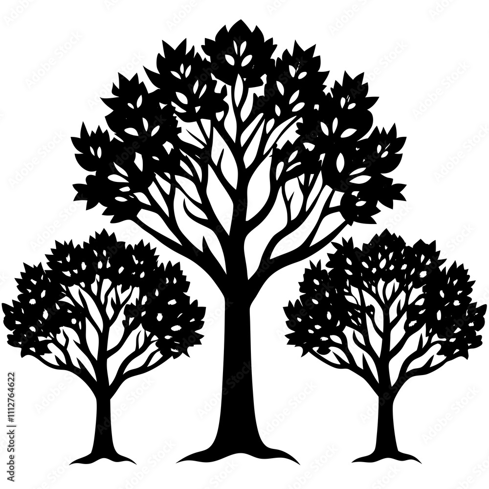 Obraz premium silhouette of tree
