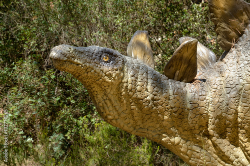 Stegosaure armatus, Reptile à toit, Musée Parc des Dinosaures, 34140, Mèze, Hérault, France photo