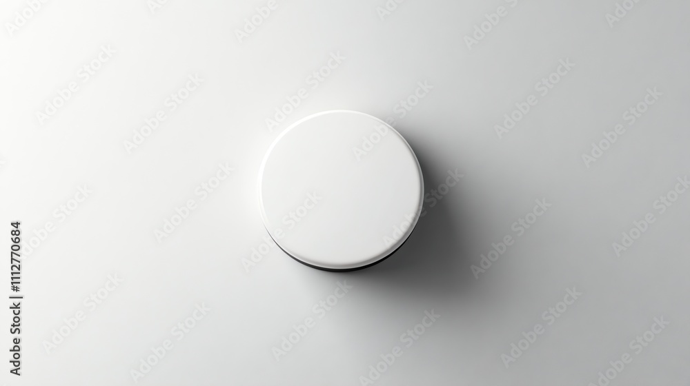 White round container on a white background, perfect for branding. White round container on a white background, perfect for branding.