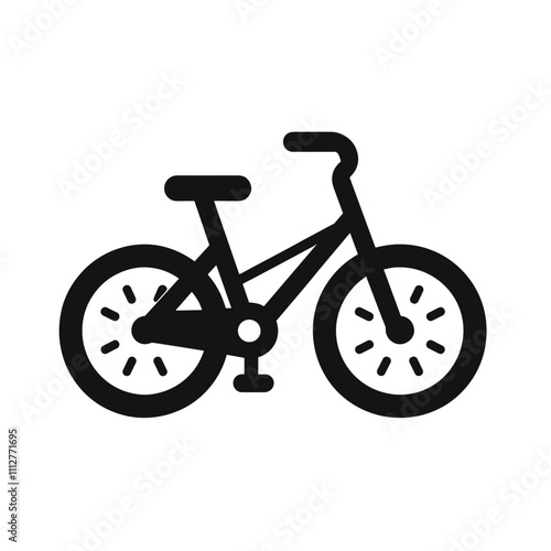 Bicycle silhouette  for design and decoration