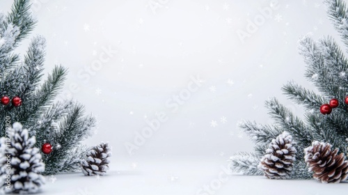 Minimalist background celebrating Christmas joyfully