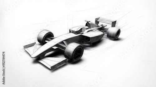 Formula One Race Car Sketch photo