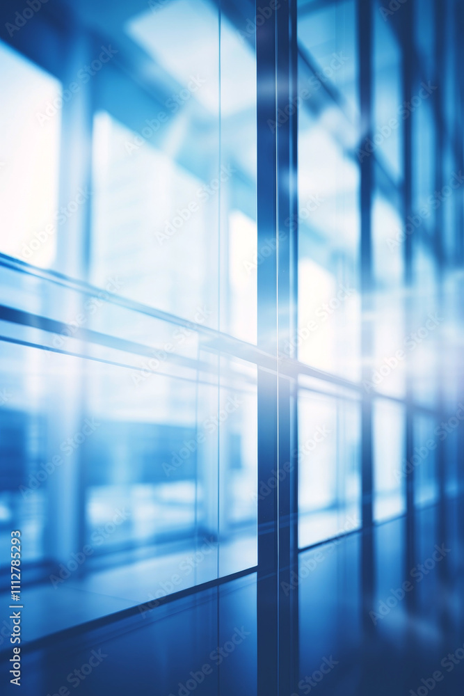 blurry windows of a modern building Generative AI blurry windows of a modern building Generative AI
