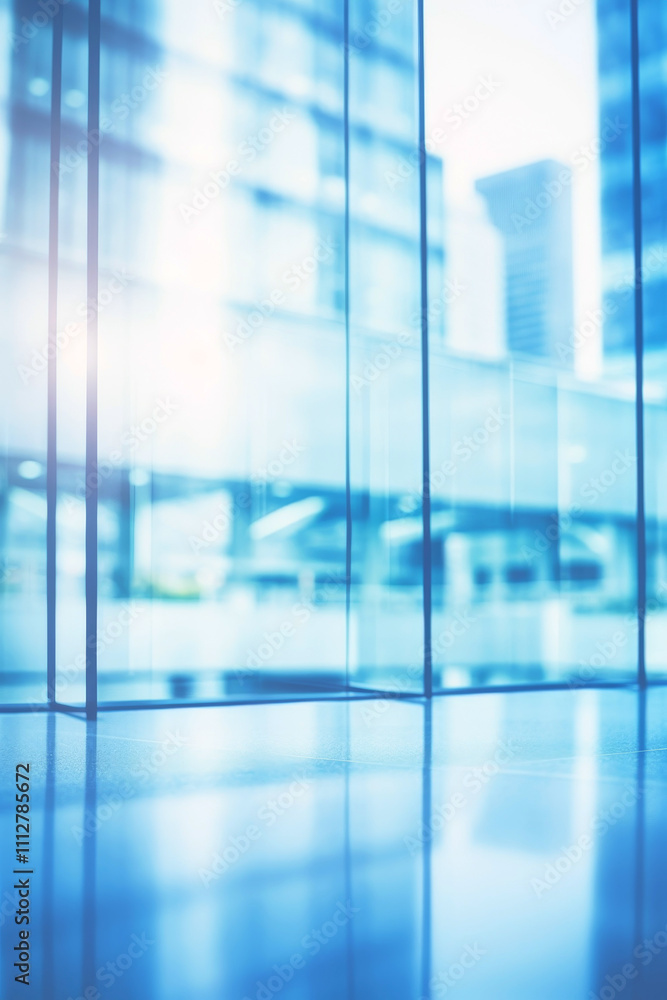 blurry windows of a modern building Generative AI blurry windows of a modern building Generative AI