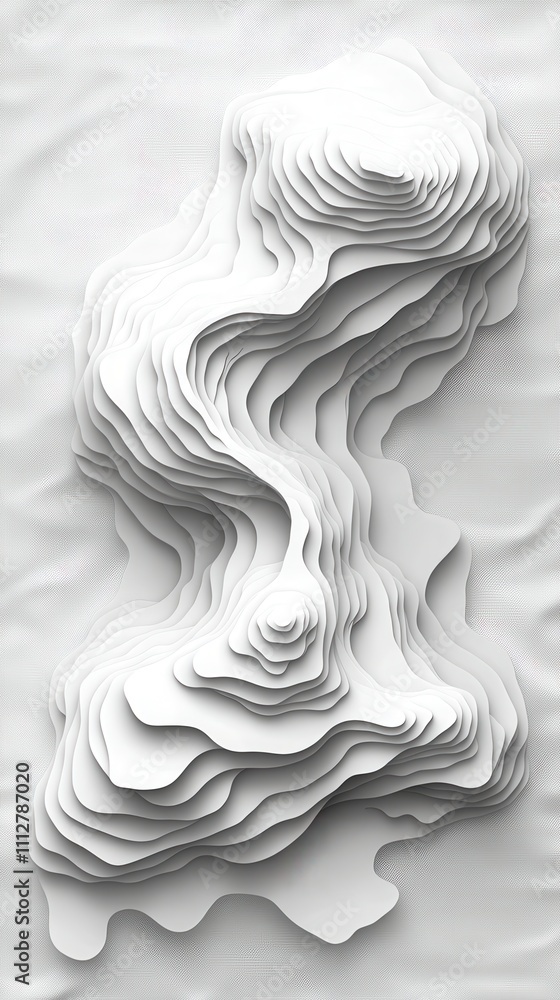 Stunning Abstract Layered Mountain Landscape Design Stunning Abstract Layered Mountain Landscape Design