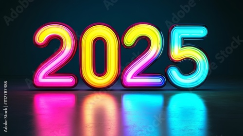 Illuminated Numbers 2025: New Year Celebration