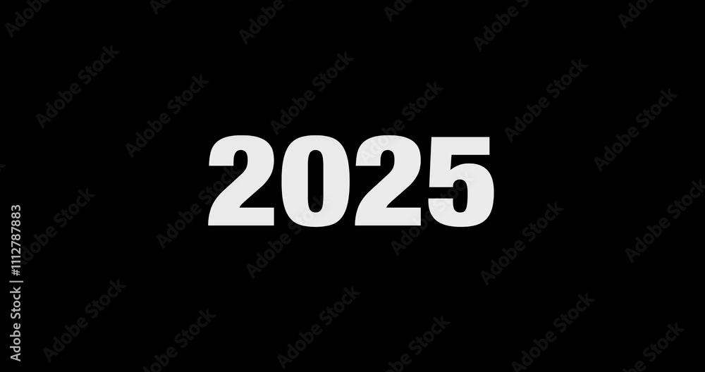 New year 2025 countdown animation time changing to the future 2025 year background New year 2025 countdown animation time changing to the future 2025 year background