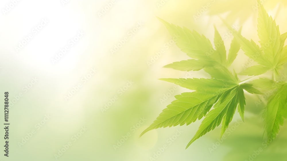 Bright Sunlight Illuminates Lush Green Maple Leaves Bright Sunlight Illuminates Lush Green Maple Leaves
