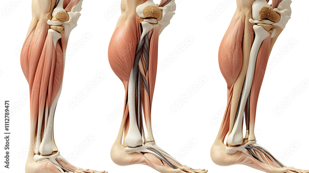 Detailed Anatomy of Leg Muscles and Joints Involved in Running Dynamics ...