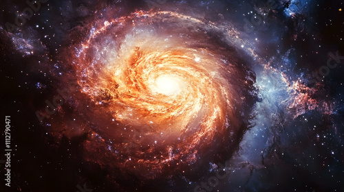 spiral galaxy in space