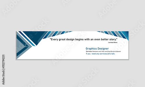 LinkedIn Banner Cover Template Vector Minimal Design
