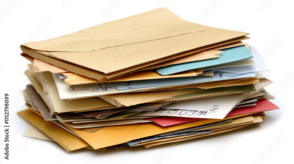A Stack of Unopened Letters and Envelopes Awaiting Attention A Stack of Unopened Letters and Envelopes Awaiting Attention