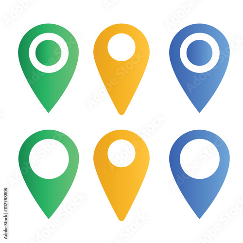 Free Download the location icon template design - GFXLoad