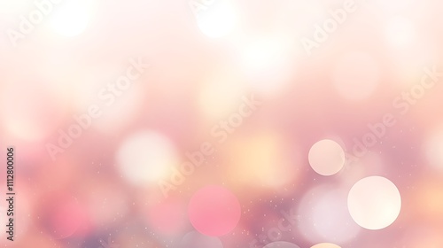 Abstract Pink and Peach Bokeh Background Image