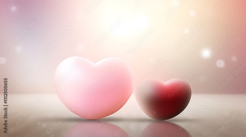 Two Hearts Symbolize Love and Affection Together Two Hearts Symbolize Love and Affection Together