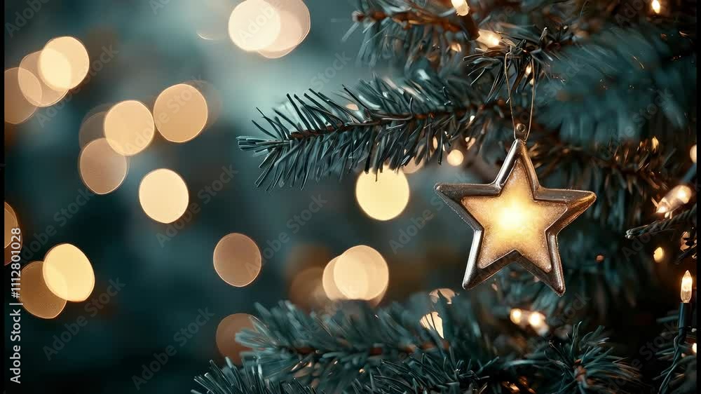 christmas tree decoration, hanging star christmas tree decoration, hanging star
