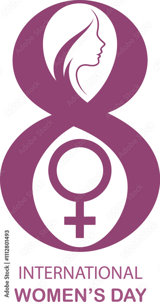International Women's Day Vector illustration with a white background International Women's Day Vector illustration with a white background