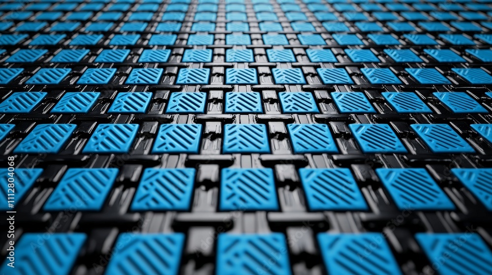 Abstract blue and black geometric pattern. Abstract blue and black geometric pattern.