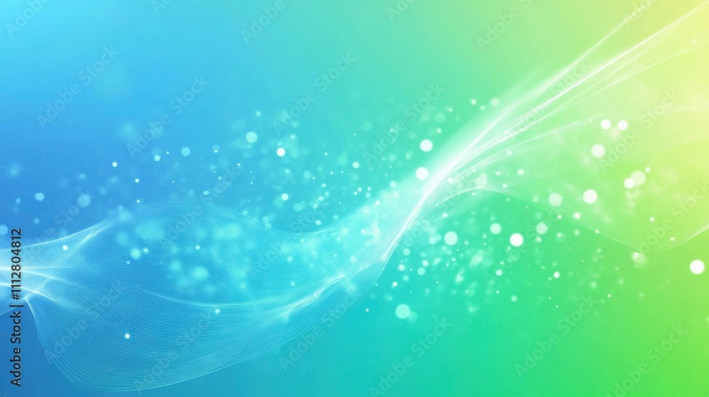 Ethereal Colorful Abstract Background with Soft Light and Sparkles