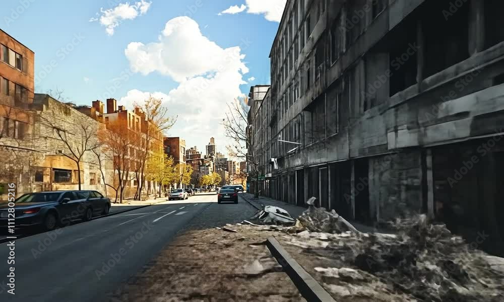Before & After: A City Street Transformed. Witnessing the resilience ...