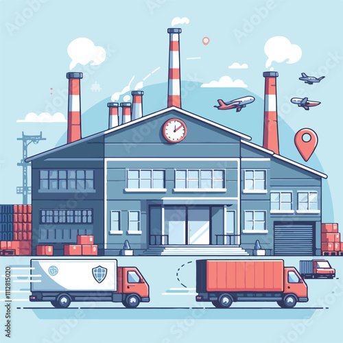 warehouse vector