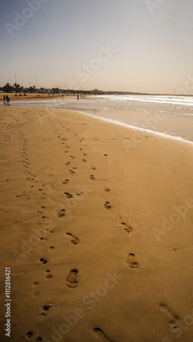 maroko piasek plaża agadir góra ocean piękny krajobraz afryka photo