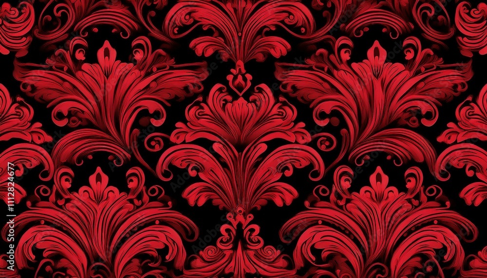 seamless pattern with red flowers seamless pattern with red flowers