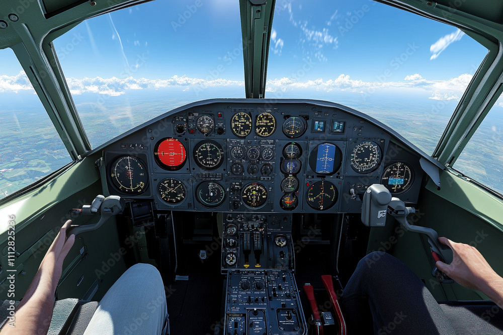 Fototapeta premium Airplane Cockpit