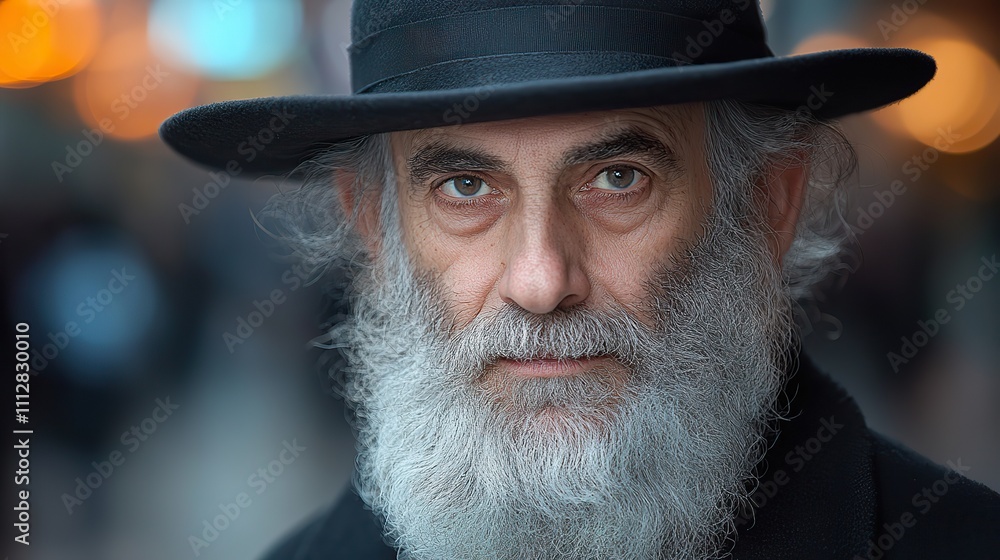 portrait of a holy man in the streets of jerusalem portrait of a holy man in the streets of jerusalem