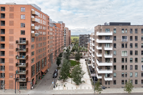 Modern residential area in Copenhagen photo