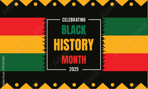 Black history month celebrate. vector illustration design.use as Poster, card, banner,template,background.