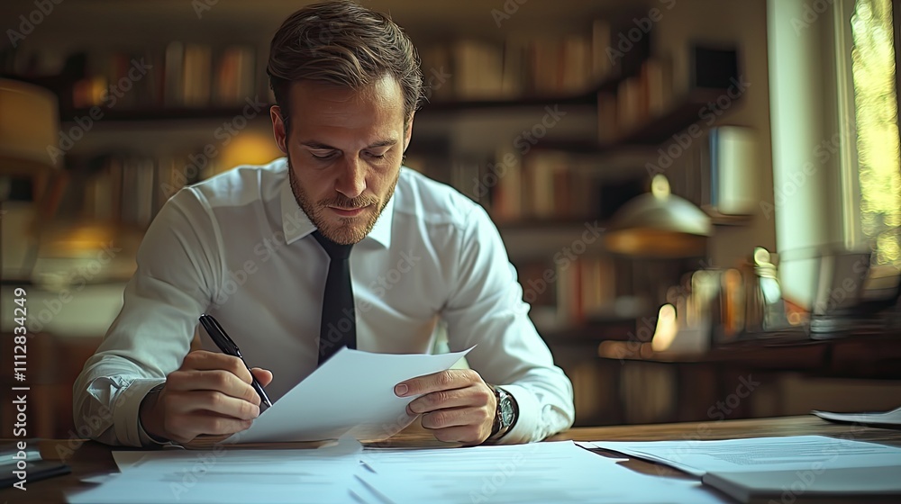 see how a professional businessman works on documents to ensure success and growt see how a professional businessman works on documents to ensure success and growt