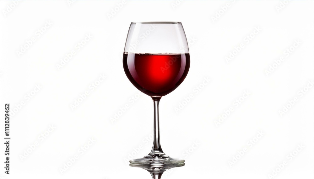 Glass of red wine isolated on a white background Glass of red wine isolated on a white background