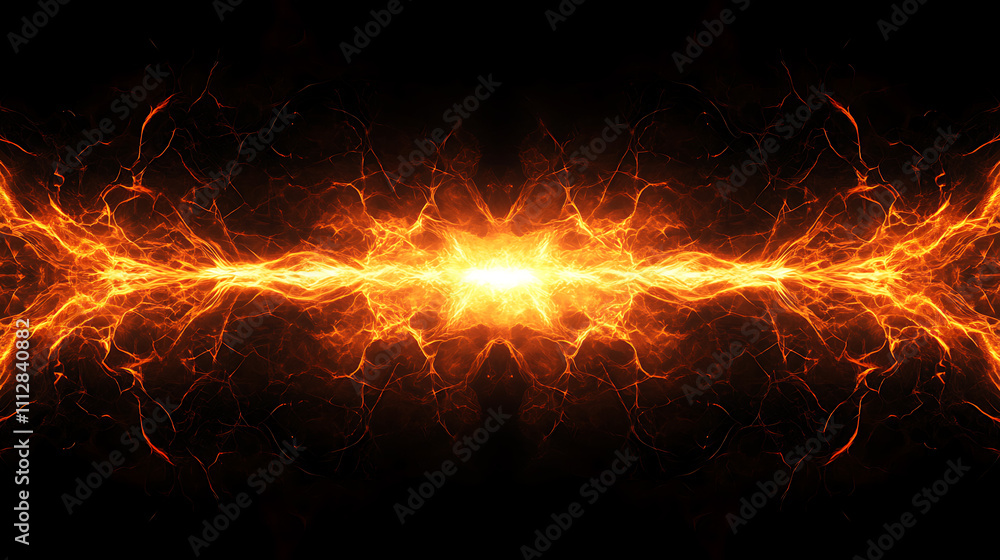 Abstract Fiery Energy Design Abstract Fiery Energy Design