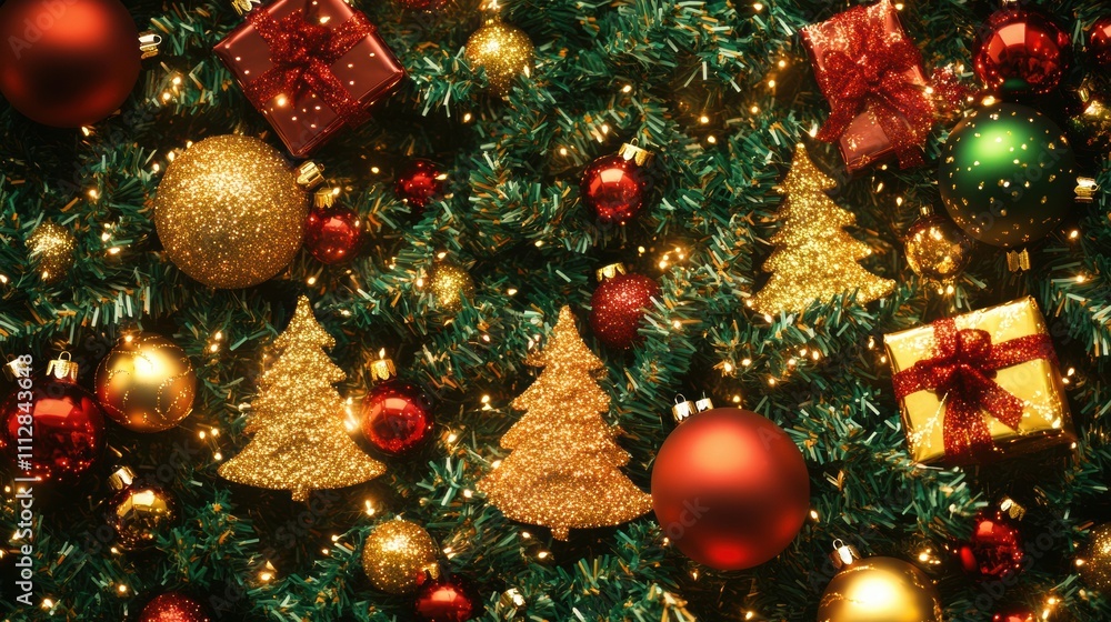 Christmas celebration with mini trees and ornaments festive decor warm atmosphere close-up view holiday cheer Christmas celebration with mini trees and ornaments festive decor warm atmosphere close-up view holiday cheer