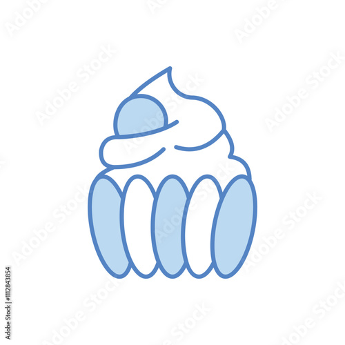 Cupcake vector icon