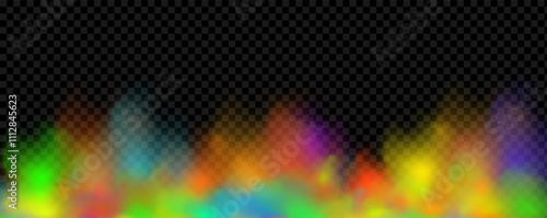 Background of an explosion of colorful smoke clouds.Multicolor fog with blue and yellow particles.Explosions of color powder.