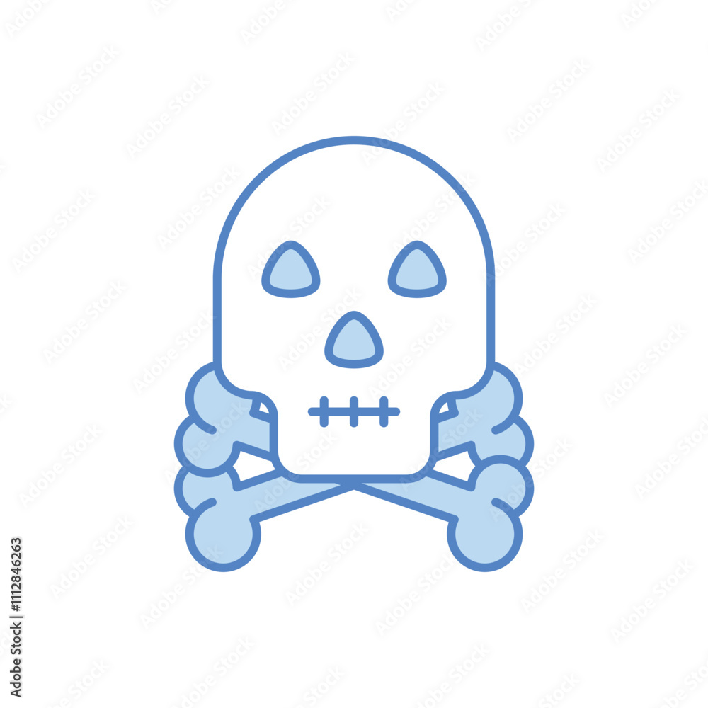 Skull vector icon Skull vector icon