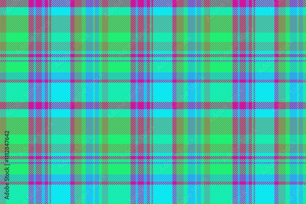 Mixed texture plaid vector, strong pattern tartan textile. Close-up background fabric seamless check in green and bright colors. Mixed texture plaid vector, strong pattern tartan textile. Close-up background fabric seamless check in green and bright colors.