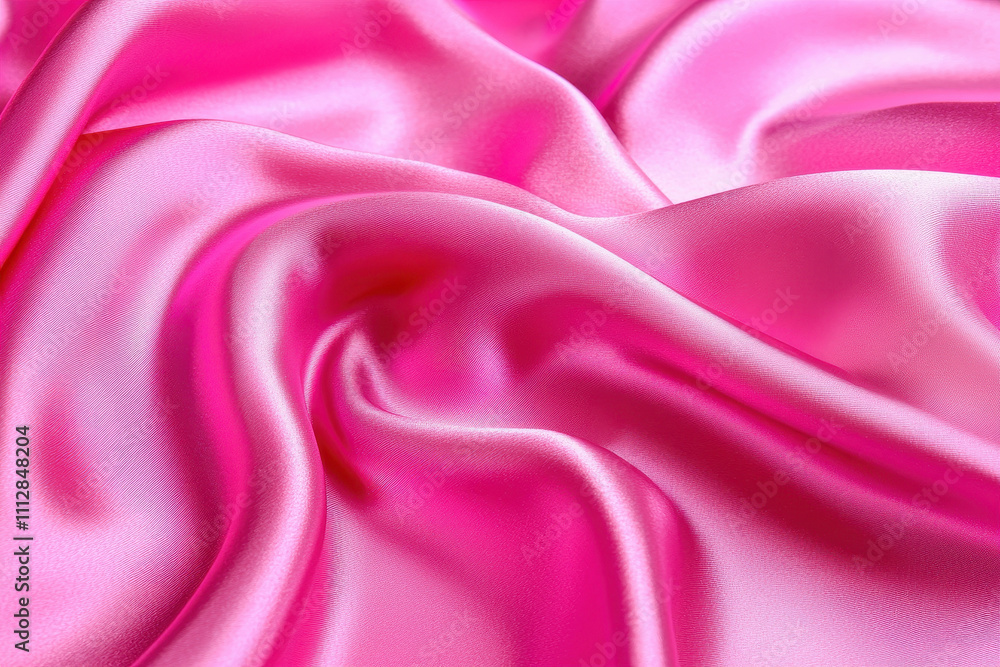 Luxurious pink silk fabric with smooth, flowing texture and sheen. Perfect for fashion, upholstery, or decorative projects, this vibrant material adds elegance and style Luxurious pink silk fabric with smooth, flowing texture and sheen. Perfect for fashion, upholstery, or decorative projects, this vibrant material adds elegance and style