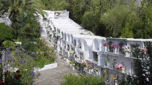 Cemetery at Gaucín located near Ronda, Málaga, Andalusia, Spain photo