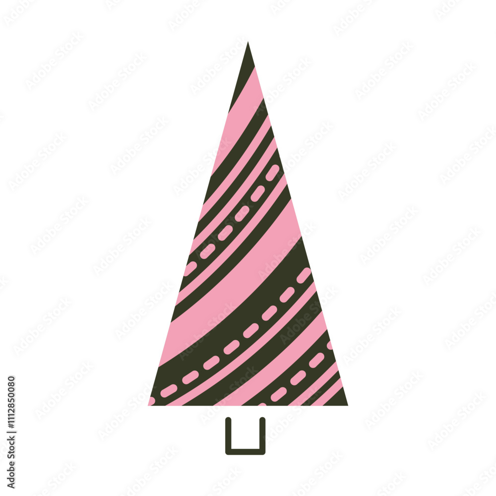 Classic decorated vector Christmas tree doodle. A pine tree adorned with ornaments, perfect for winter holiday themes or clipart collections. Classic decorated vector Christmas tree doodle. A pine tree adorned with ornaments, perfect for winter holiday themes or clipart collections.