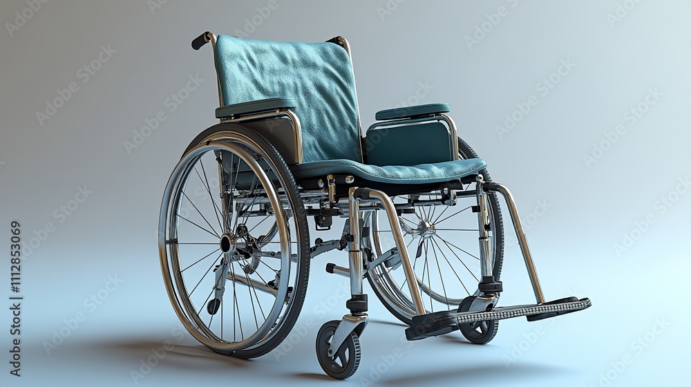 Fototapeta premium wheelchair with a medical condition 3d rendering of an isolated 3d icon symbol